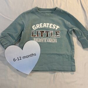 Gymboree - Greatest Little Brother Long sleeve Shirt - Blue